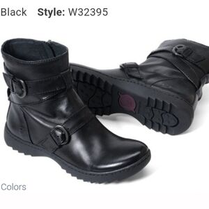 Born Women Tembi Ankle Leather moto  Boots shoes sz 8.5